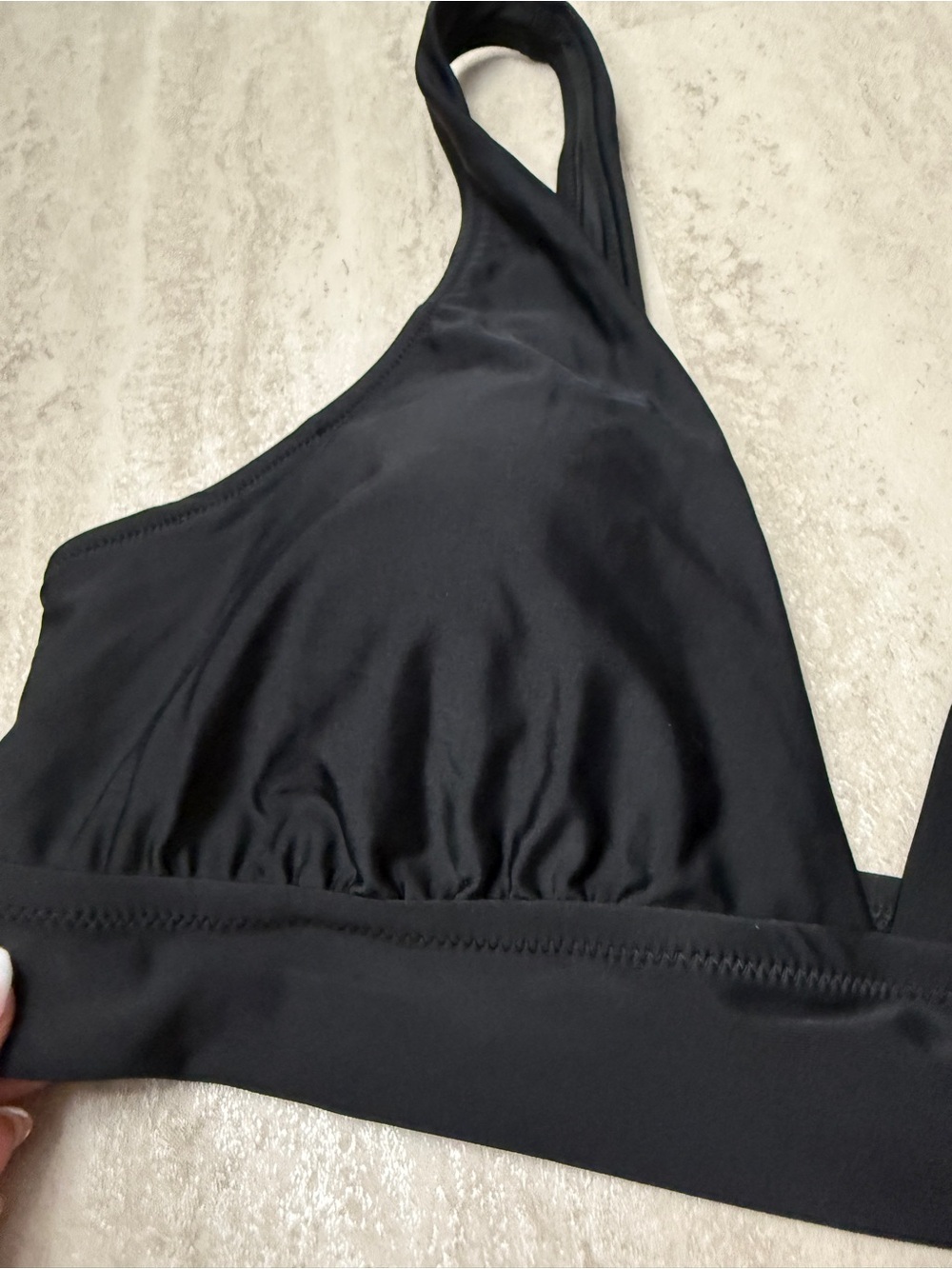 aerie bikini top Aerie Plunge Longline Triangle Bikini Top XL - Picture 6 of 12